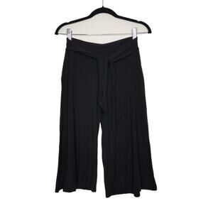 Vintage y2k Banana Republic Gaucho Capri Pants Stretch Tie XS Rayon Black